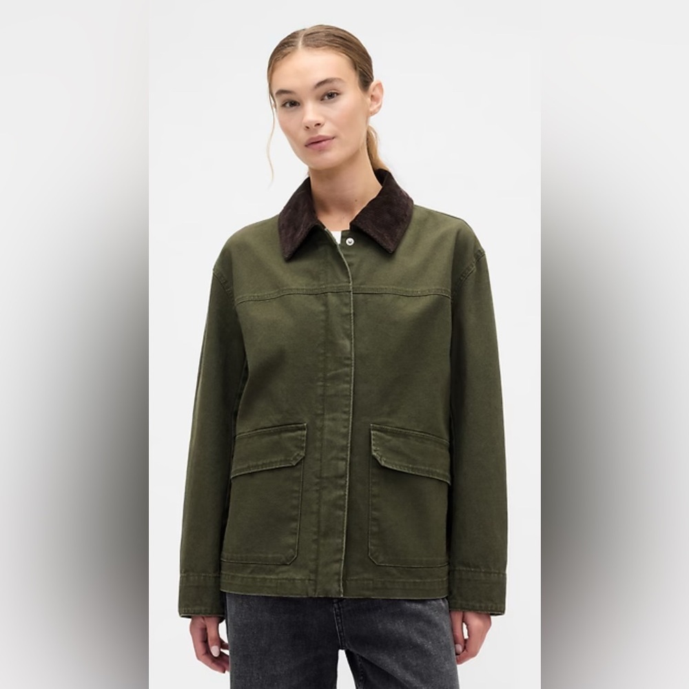 Gap Workwear Gorpcore Relaxed Canvas Barn Chore Coat Jacket NWOT XL & M - Picture 2 of 10